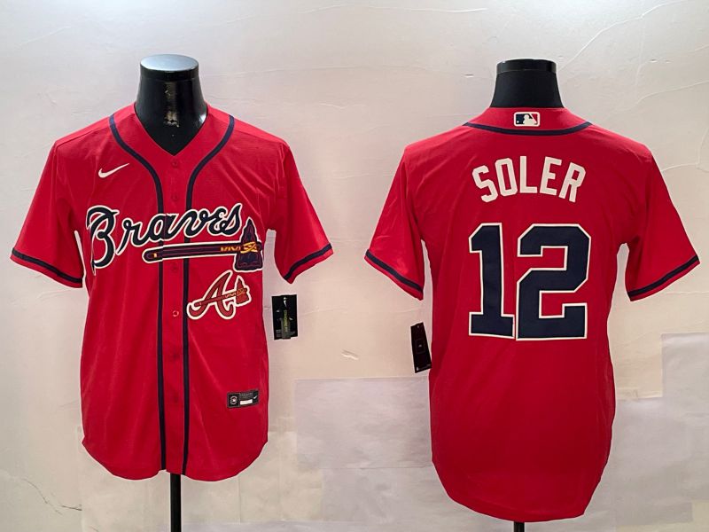 Men Atlanta Braves #12 Soler Red Game 2024 Nike MLB Jersey style 3->atlanta braves->MLB Jersey